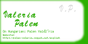 valeria palen business card